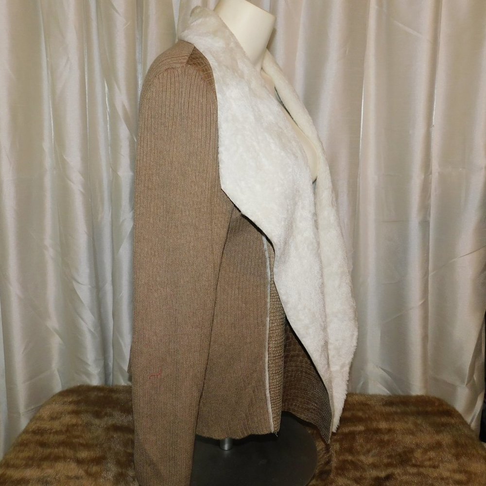 Alfred Dunner Cardigan Crocodile Print Open Front - image 7